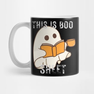This Is Boo Sheet Ghost Retro Halloween Costume Mug